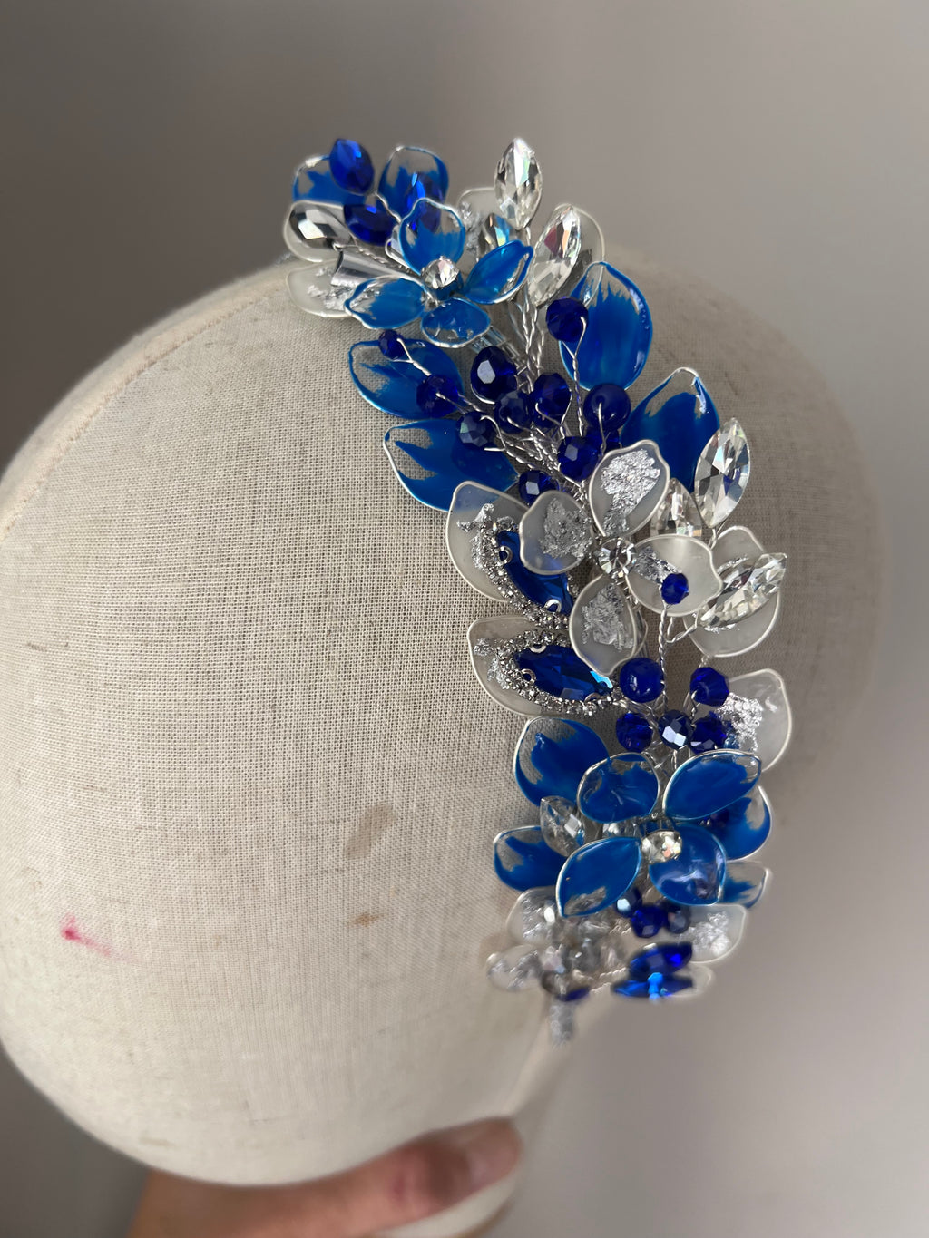 Royal Blue and Frosted Gold