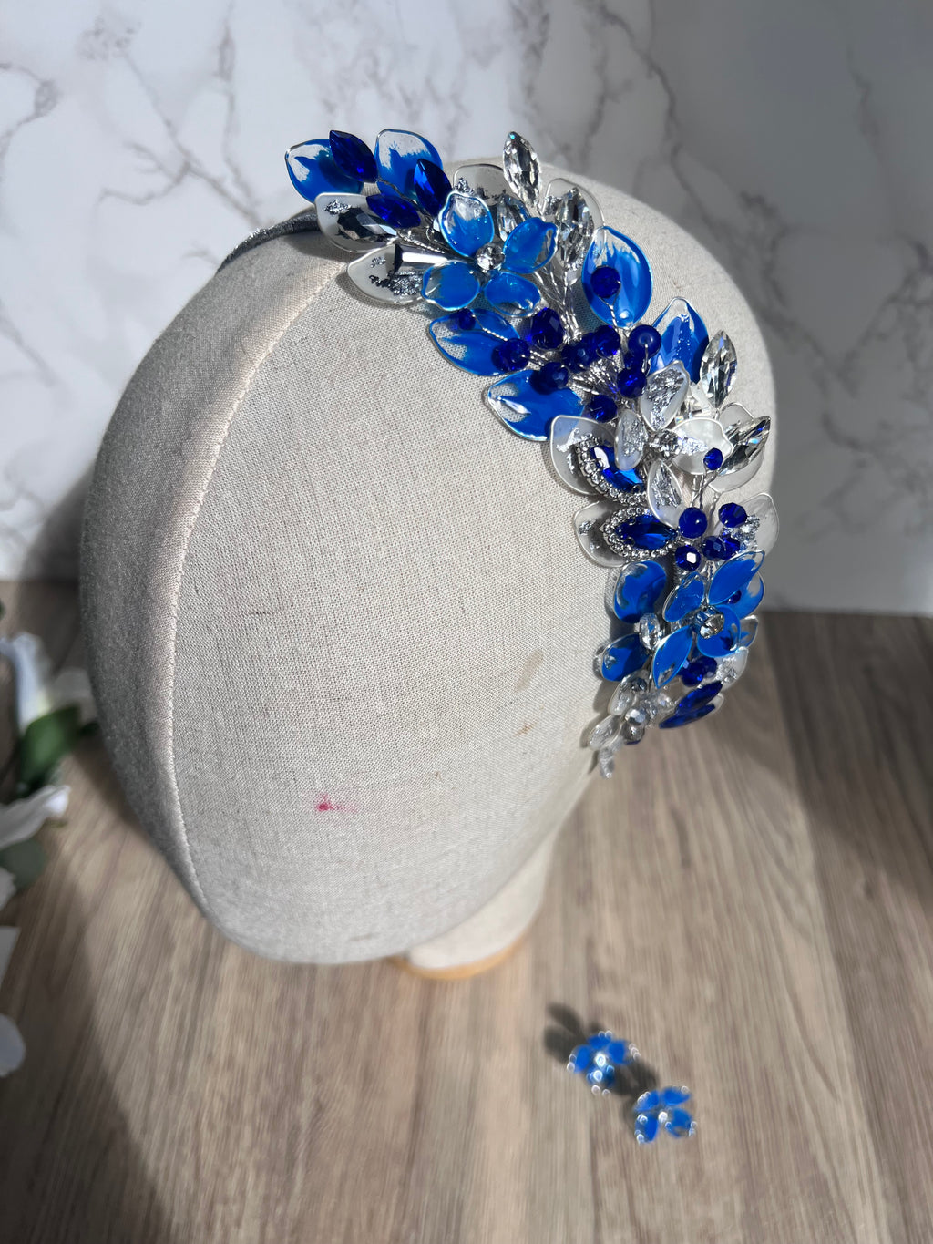 Royal Blue and Frosted Gold