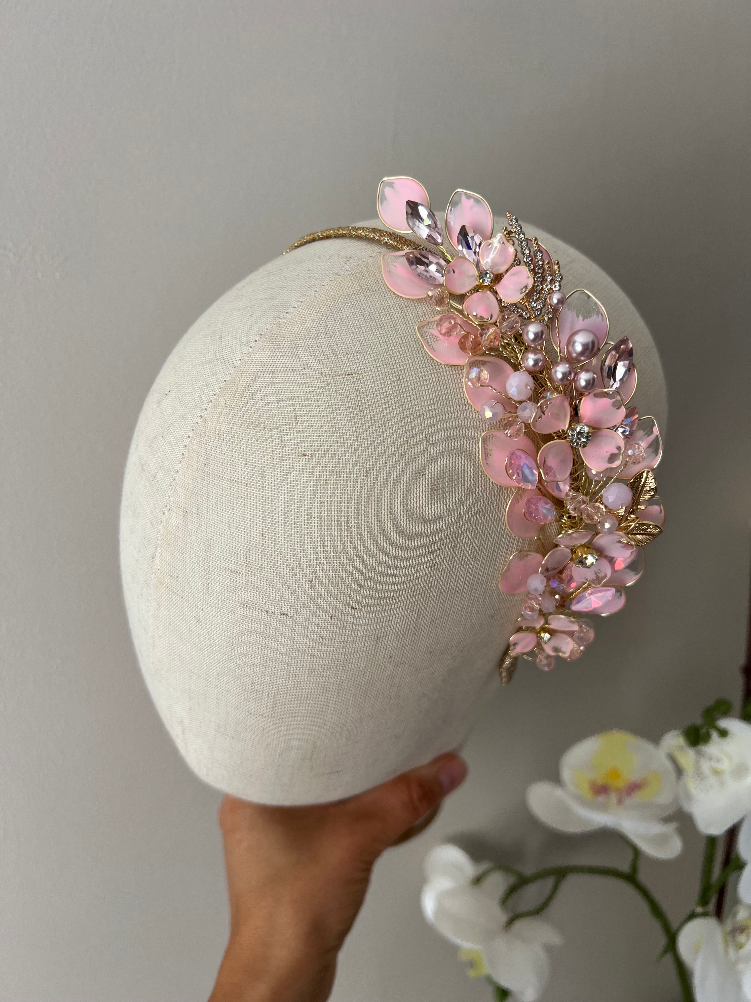 Light Pink side headpiece