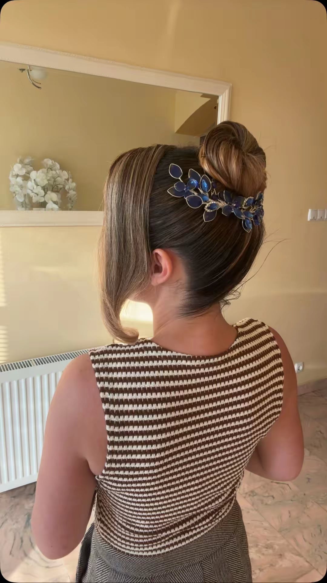 “Royal Bloom” Occasion Hair Comb – Silver Base “Royal Bloom” Occasion Hair Comb – Silver Base Precius pearls