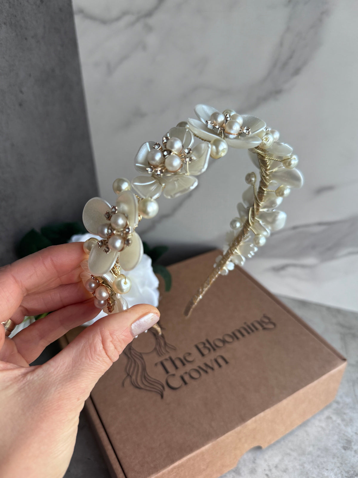 Ivory Bloom Pearl Headband Ivory Bloom Pearl Headband Precius pearls