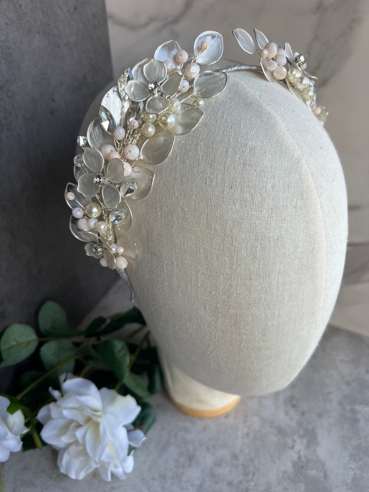 Ivory & Pearl Tiara – Bridal & Communion Headpiece Ivory & Pearl Tiara – Bridal & Communion Headpiece Precius pearls