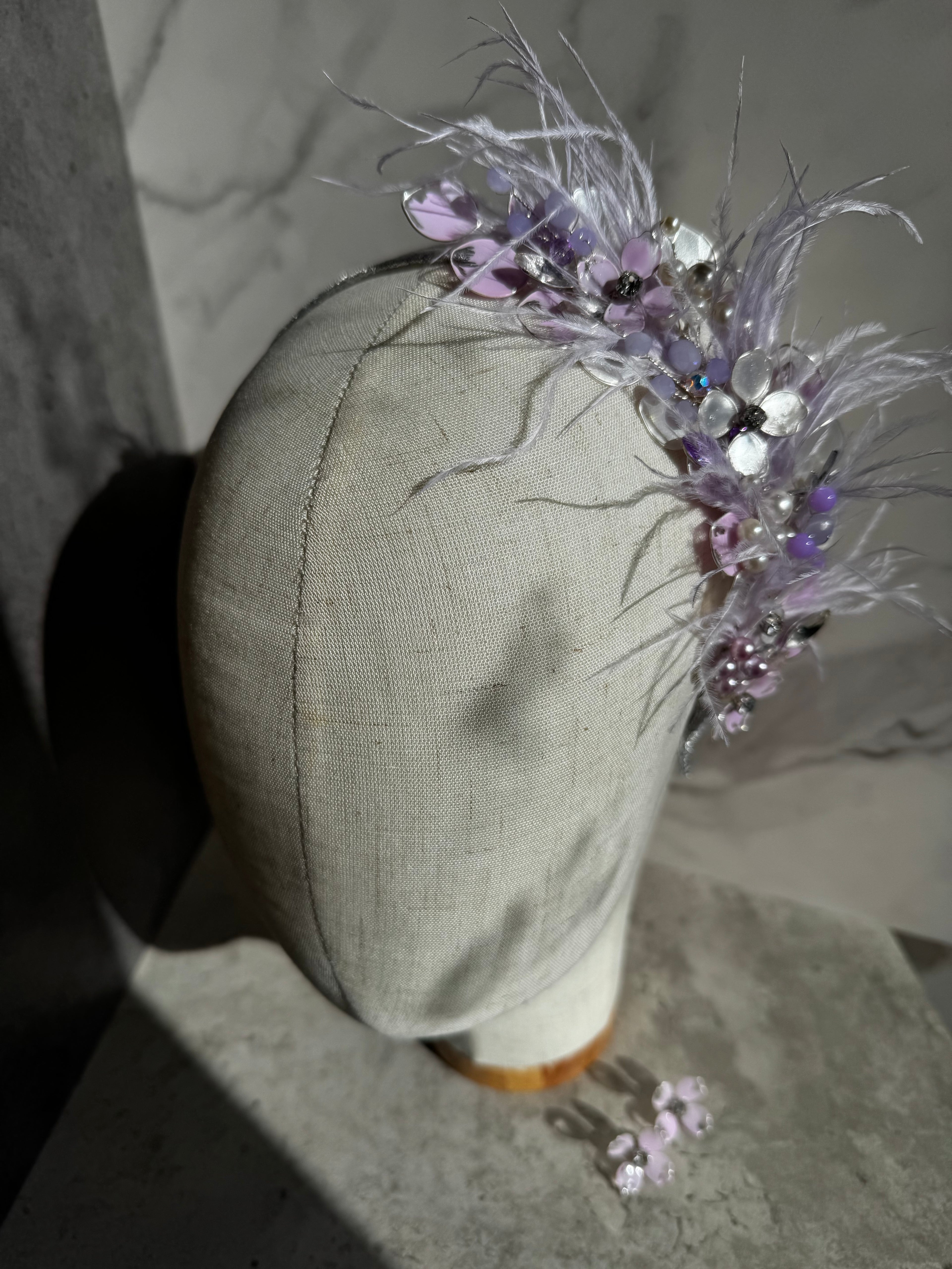 Lilac and Feather Crown