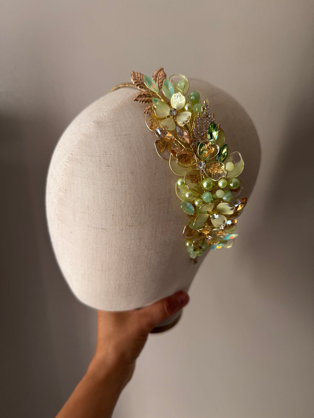 Light Green and Gold side Heapdiece