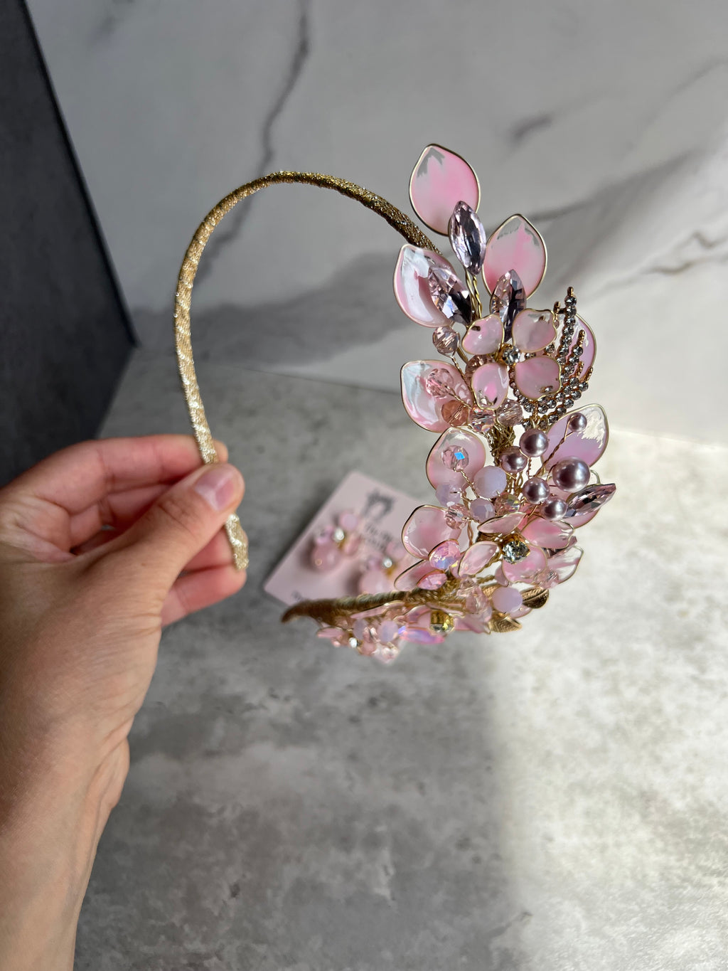 Light Pink side headpiece
