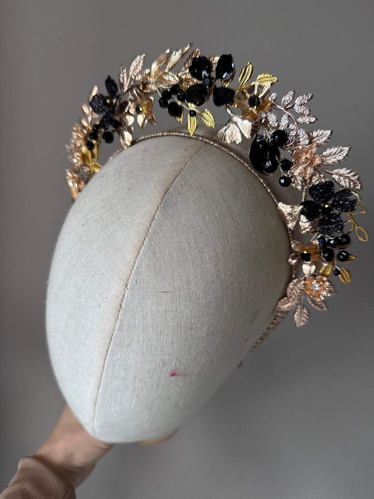 Black & Gold Statement Crown – For Rent Black & Gold Statement Crown – For Rent Precius pearls