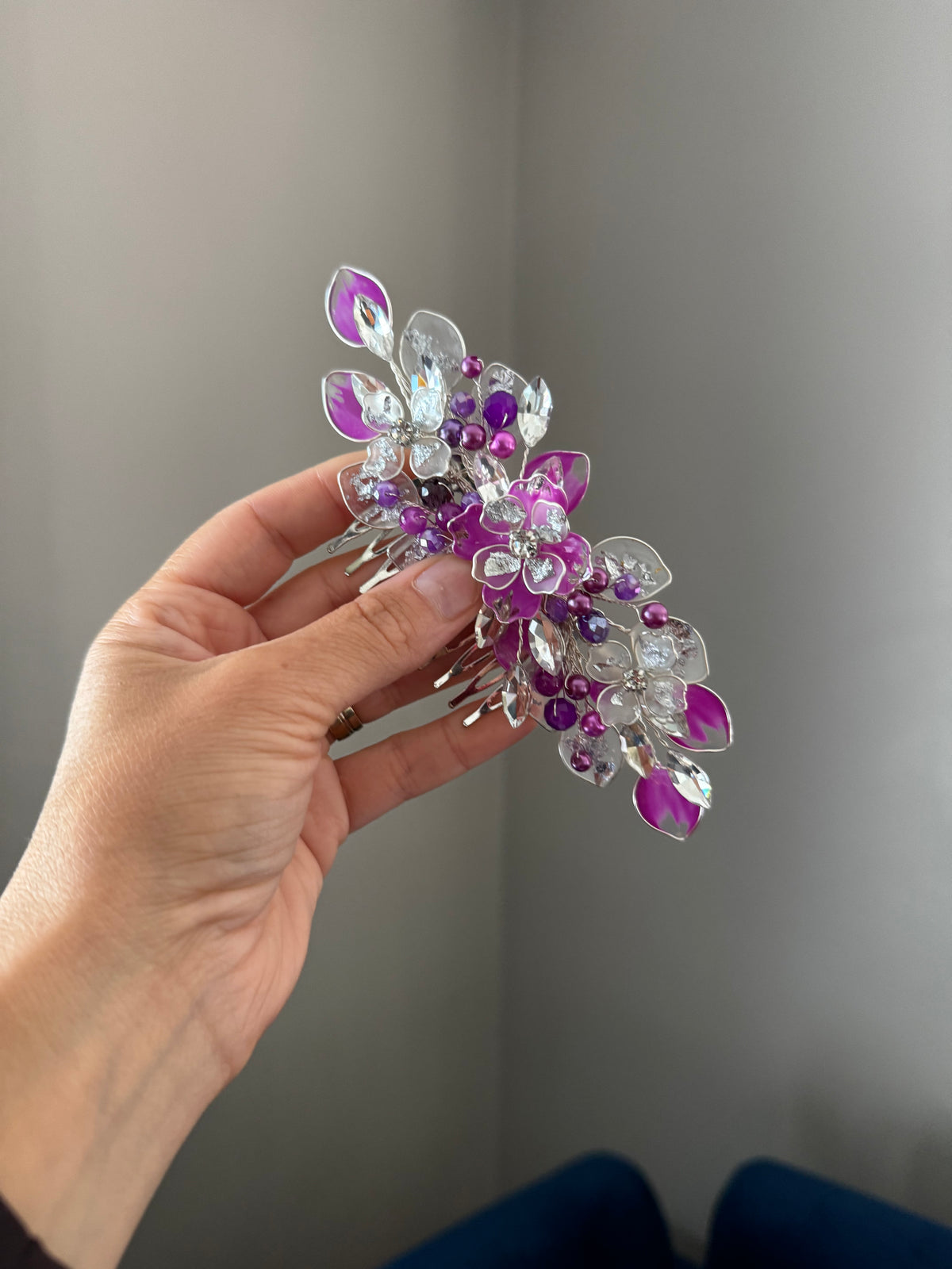 Purple and Silver comb