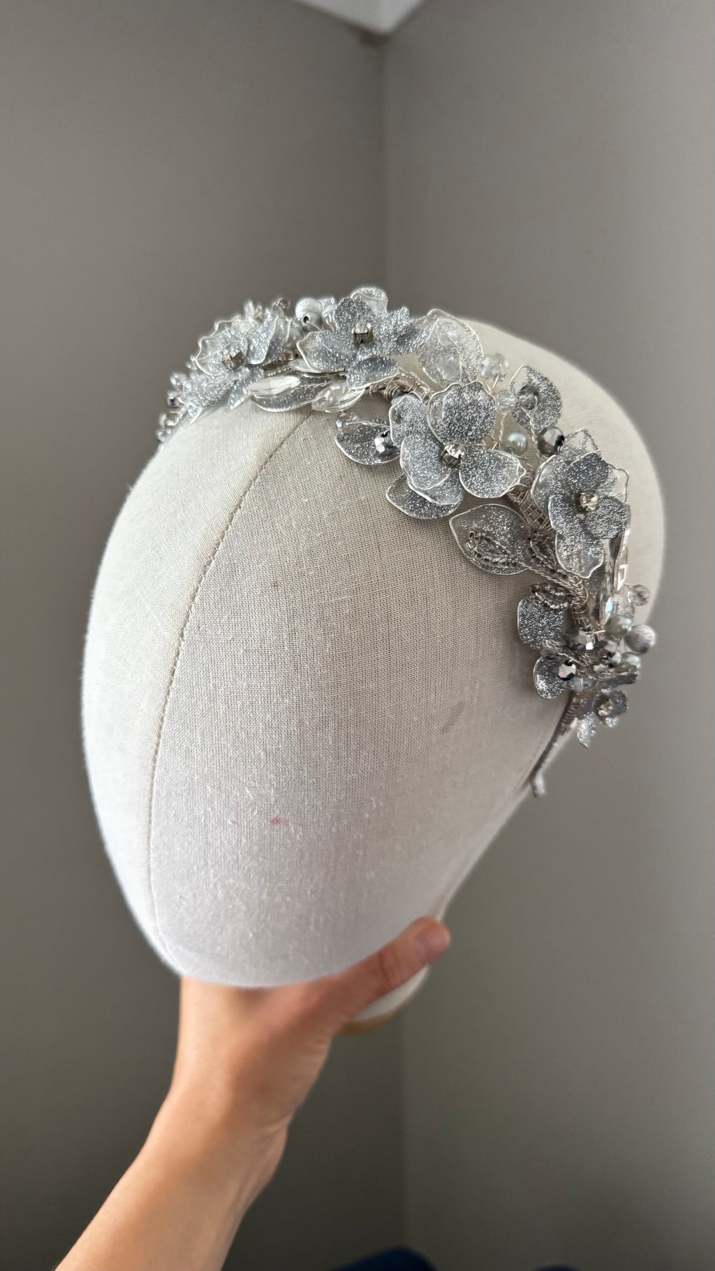 Silver headpiece