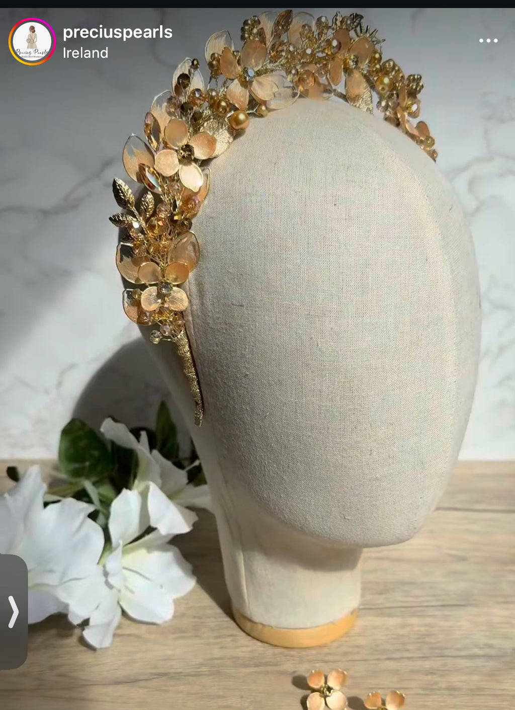 Golden detail halo Heapdiece Golden detail halo Heapdiece Precius pearls
