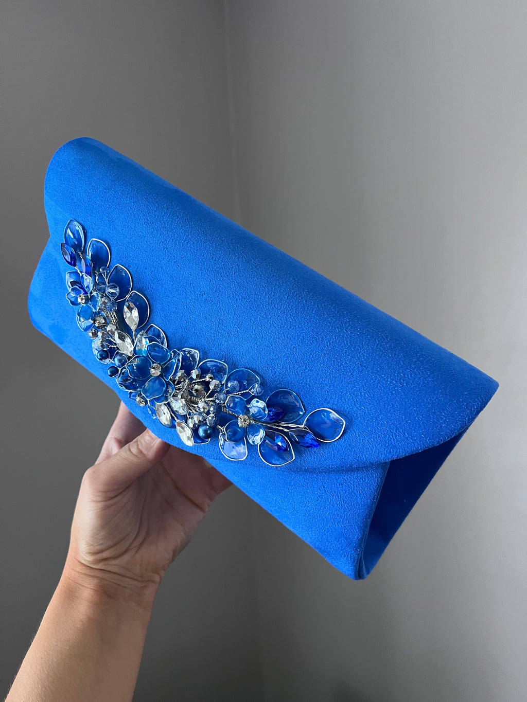 Bespoke headpiece and Bag Linda