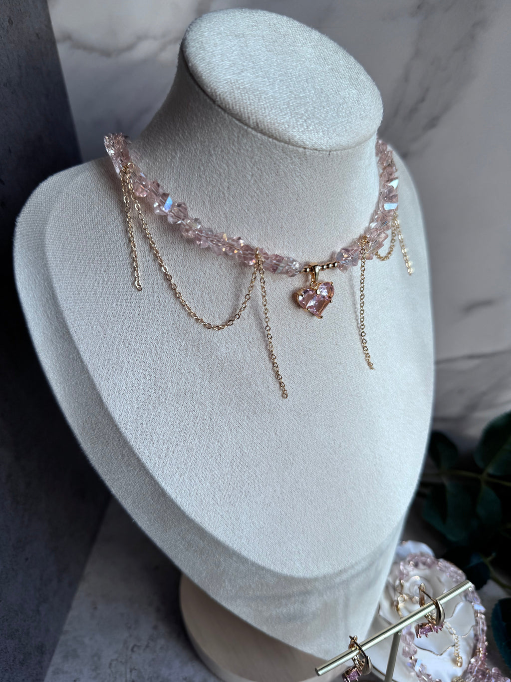 Blush Heart Crystal Set Blush Heart Crystal Set Precius pearls