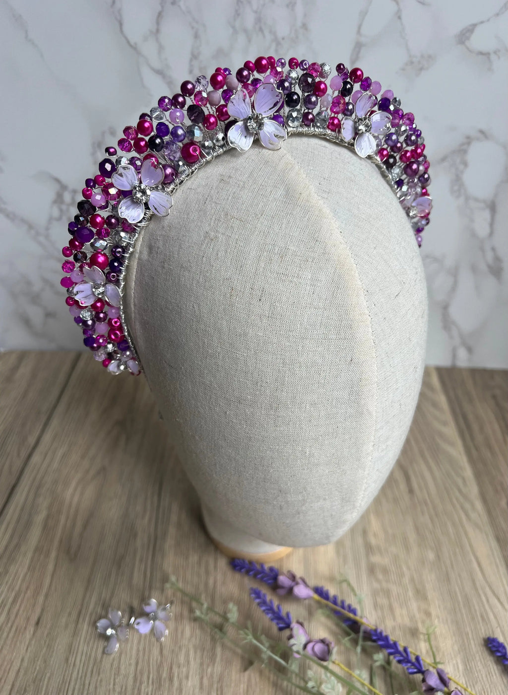 Pink & Purple Flower Crown
