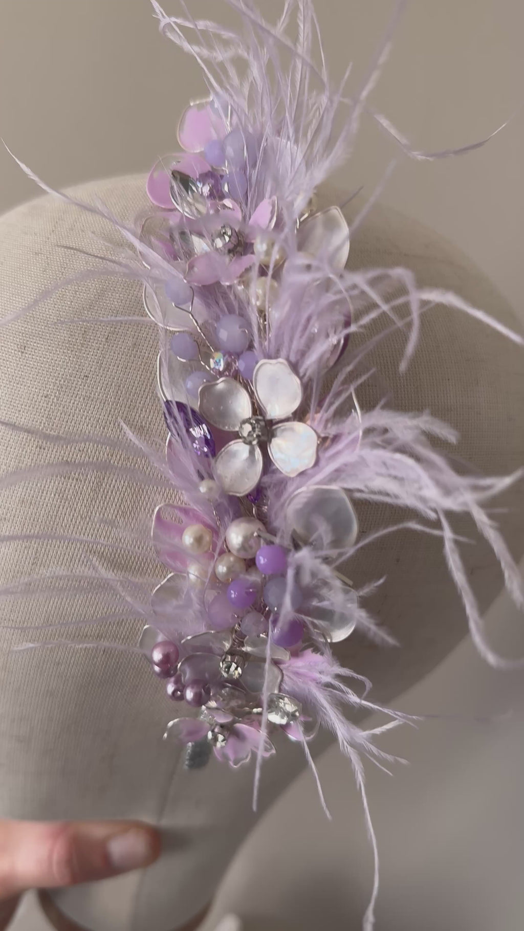 Lilac and Feather Crown