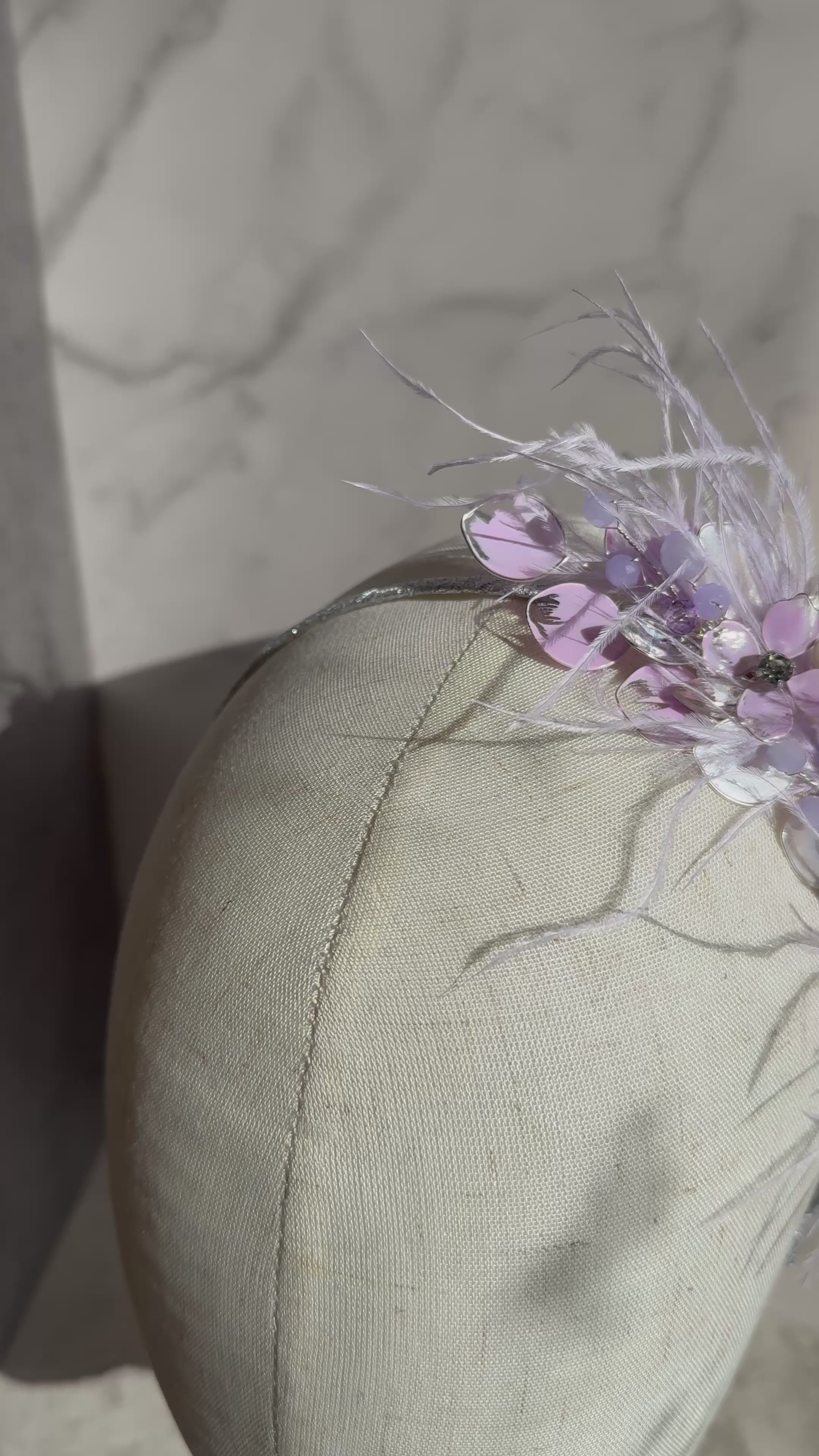 Lilac and Feather Crown