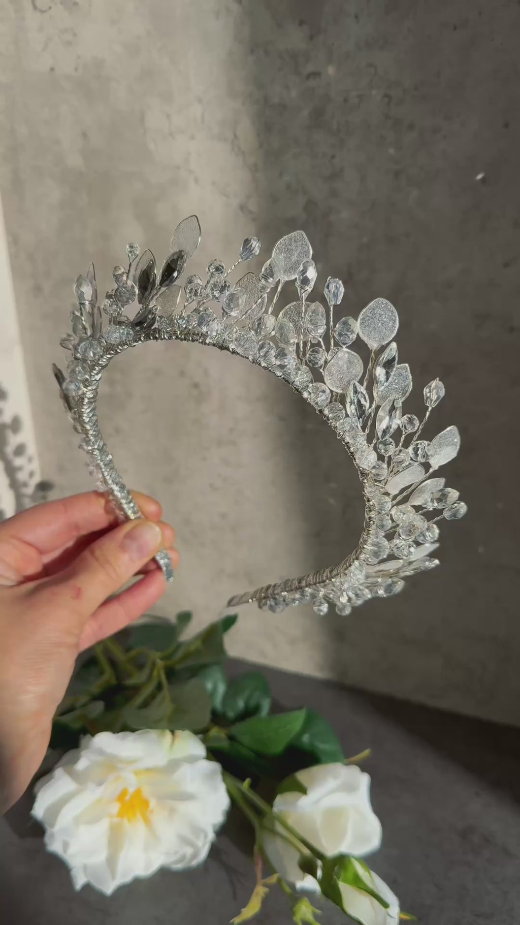 Silver Crystal Crown